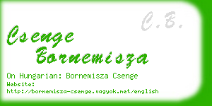 csenge bornemisza business card
